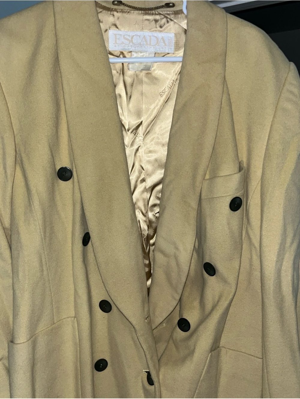 Escada tan women Blazer size 12 vintage